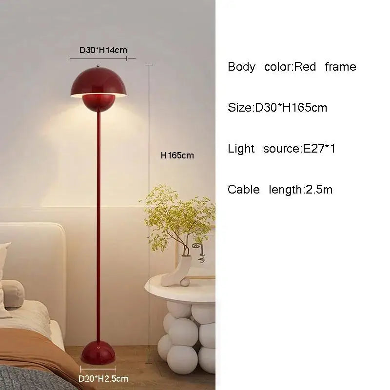 Simple Modern Cream Style High Quality Bud Led Floor Lamp Table Light Desk Lamp With E27 Changeable Bulb For Bedroom Living Room